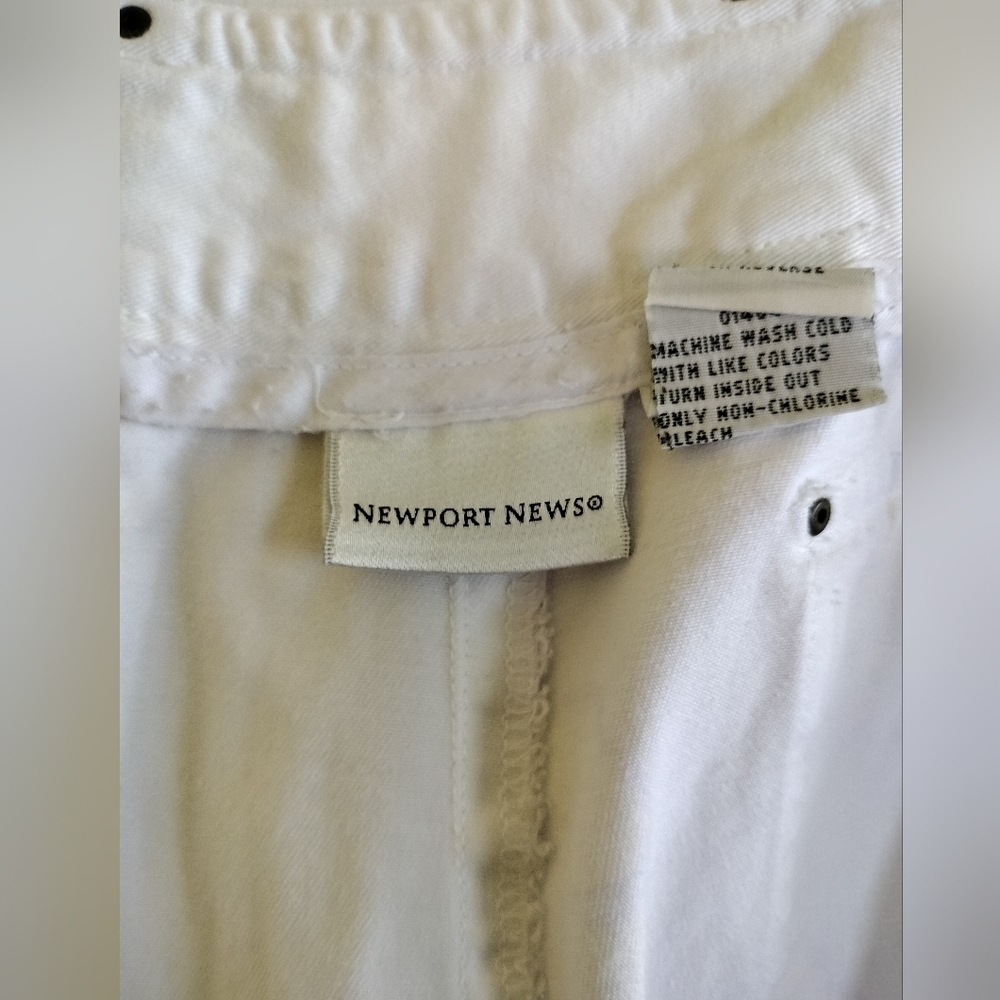 Newport News White Cottagecore Wide-Leg Versatile Cargo Pants - Picture 13 of 14